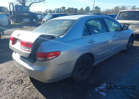 2003 Honda Accord 2.4 Ex из США, поврежденный, VIN 1HGCM56663A112750